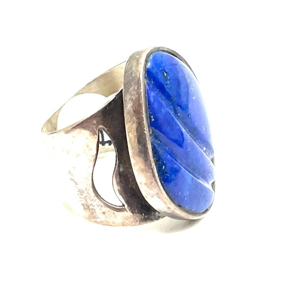 Sterling Lapis DI Southwest Ring - Picture 6 of 7